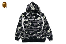 SCREEN CAMO FOOTBALL LOGO RELAXED FIT PULLOVER HOODIE