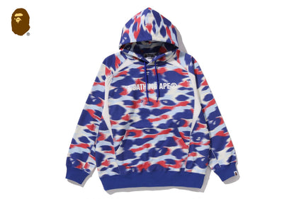 SCREEN CAMO FOOTBALL LOGO RELAXED FIT PULLOVER HOODIE