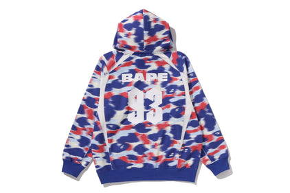 SCREEN CAMO FOOTBALL LOGO RELAXED FIT PULLOVER HOODIE