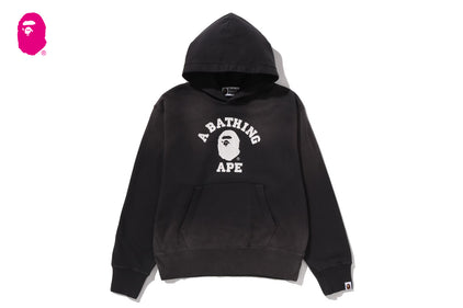 VINTAGE WASHED COLLEGE PULLOVER HOODIE