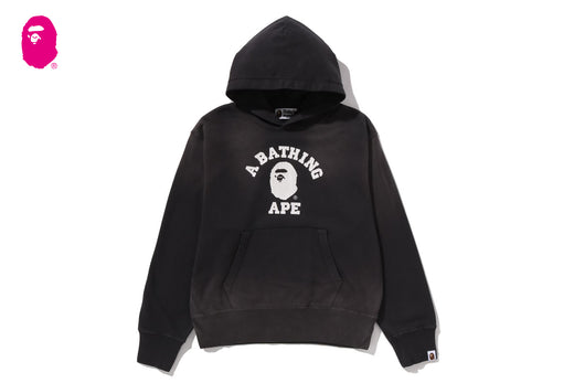 VINTAGE WASHED COLLEGE PULLOVER HOODIE