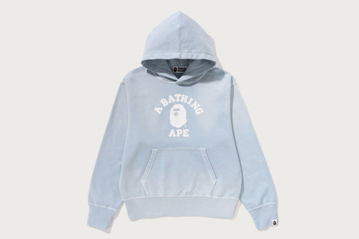 VINTAGE WASHED COLLEGE PULLOVER HOODIE