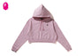 APE HEAD ONE POINT CROPPED PULLOVER HOODIE
