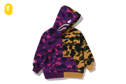 SPLIT CAMO SHARK RELAXED FIT PULLOVER HOODIE