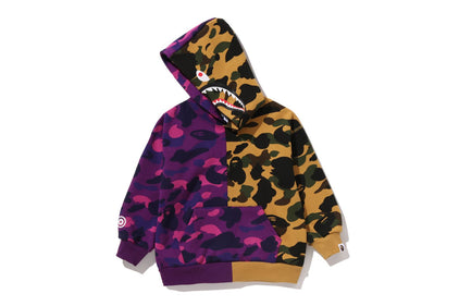 SPLIT CAMO SHARK RELAXED FIT PULLOVER HOODIE