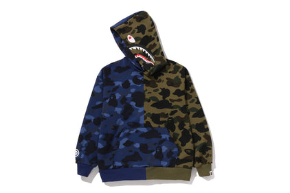 SPLIT CAMO SHARK RELAXED FIT PULLOVER HOODIE