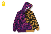 SPLIT CAMO SHARK RELAXED FIT PULLOVER HOODIE