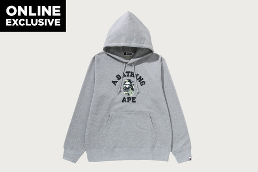 BAPE ONLINE CITY CAMO COLLEGE PULLOVER HOODIE BAPEC
