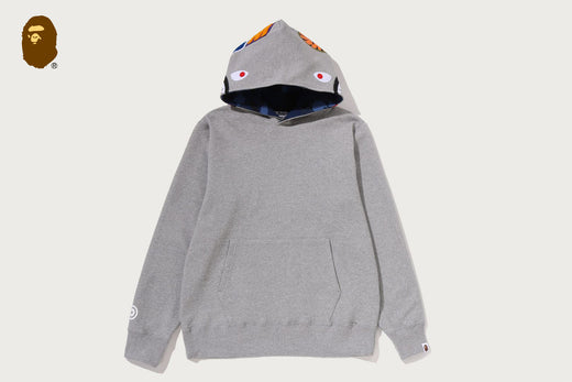 COLOR CAMO SHARK PULLOVER HOODIE