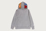 COLOR CAMO SHARK PULLOVER HOODIE