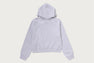 CAMO LACE PATCH BOXY CROPPED PULLOVER HOODIE