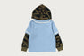 1ST CAMO BASEBALL LAYERED PULLOVER HOODIE