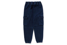 A RISING BAPE MILITARY INDIGO SWEAT PANTS