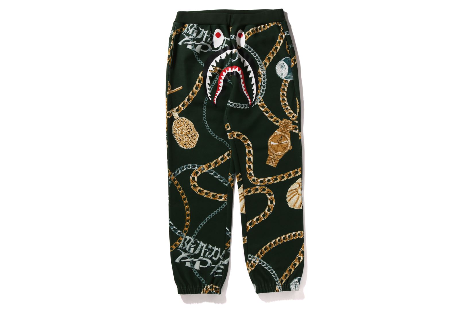 BAPE JEWELS SHARK SWEAT PANTS | bape.com