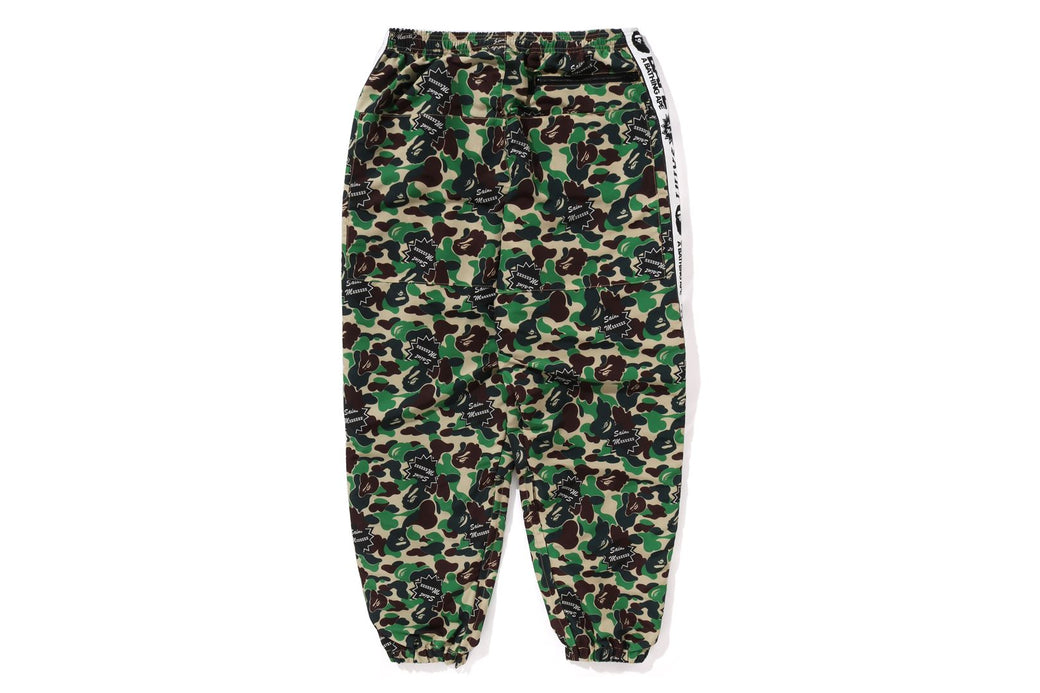 BAPE X SAINT MXXXXXX ABC CAMO TRACK PANTS bape