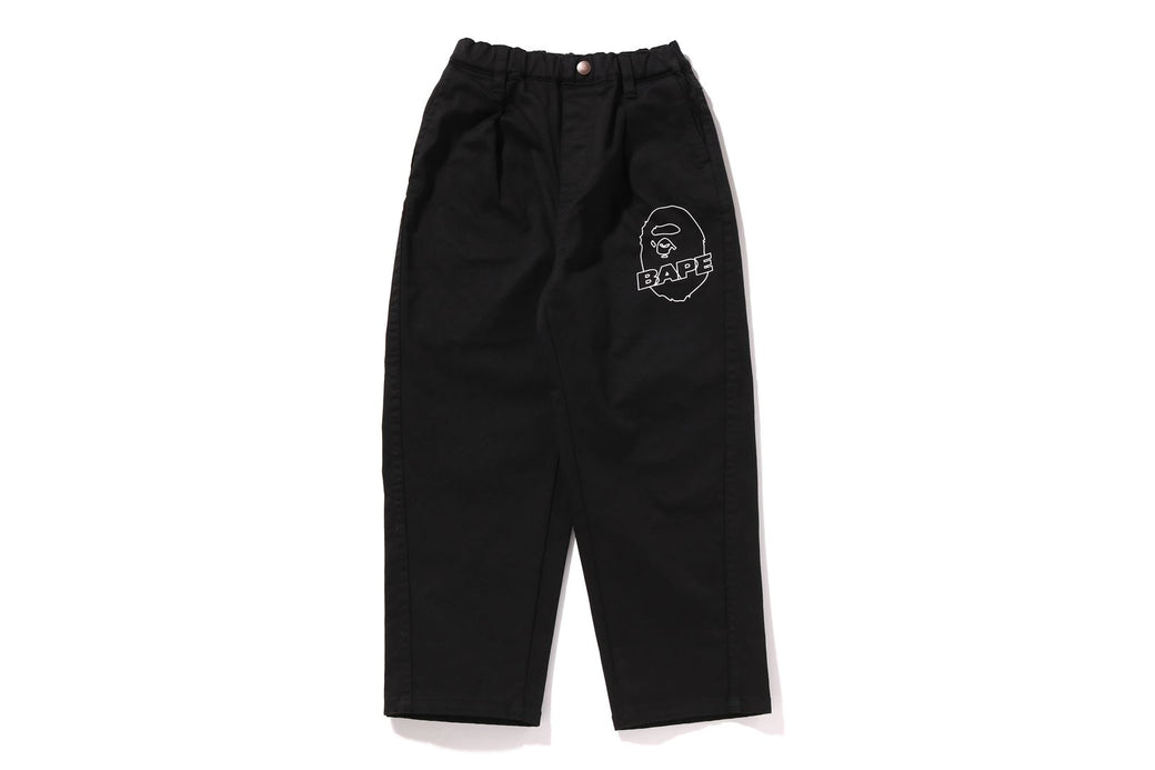 BAPE APE HEAD CURVED PANTS | bape.com