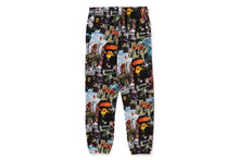 BAPE FLYER PATTERN SWEAT PANTS