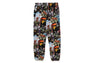 BAPE FLYER PATTERN SWEAT PANTS