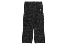 BAPE BLACK TWEED DRESS PANTS WITH ORNAMENTS