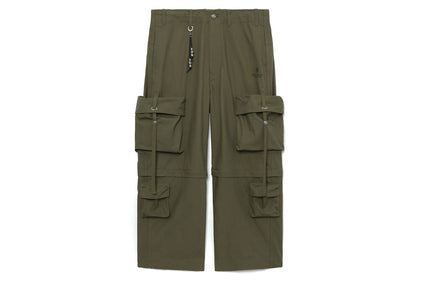 BAPE BLACK WIDE CARGO PANTS