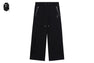 BAPE BLACK WIDE LEG METAL LOGO SWEAT PANTS