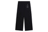 BAPE BLACK WIDE LEG METAL LOGO SWEAT PANTS