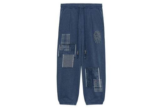 BAPE BLACK PATCHWORK INDIGO JOGGER PANTS