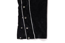 BATHING APE LOGO VELVET LOOSE FIT PANTS