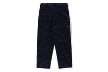 SOLID CAMO DEBOSSED CORDUROY RELAXED FIT PANTS