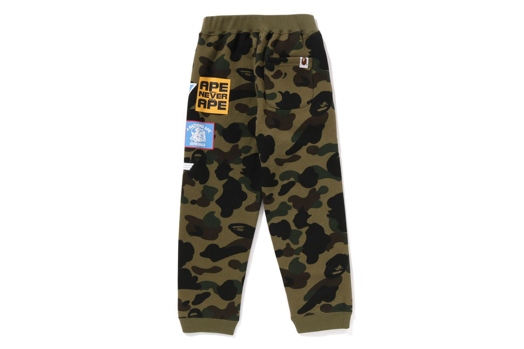 1ST CAMO PATCH PRINT SWEAT PANTS | bape.com