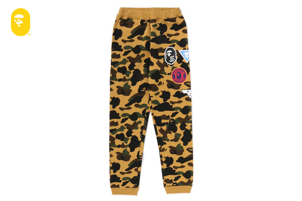 APE 1ST CAMO SWEAT PANTS YELLOW スウェットパンツ