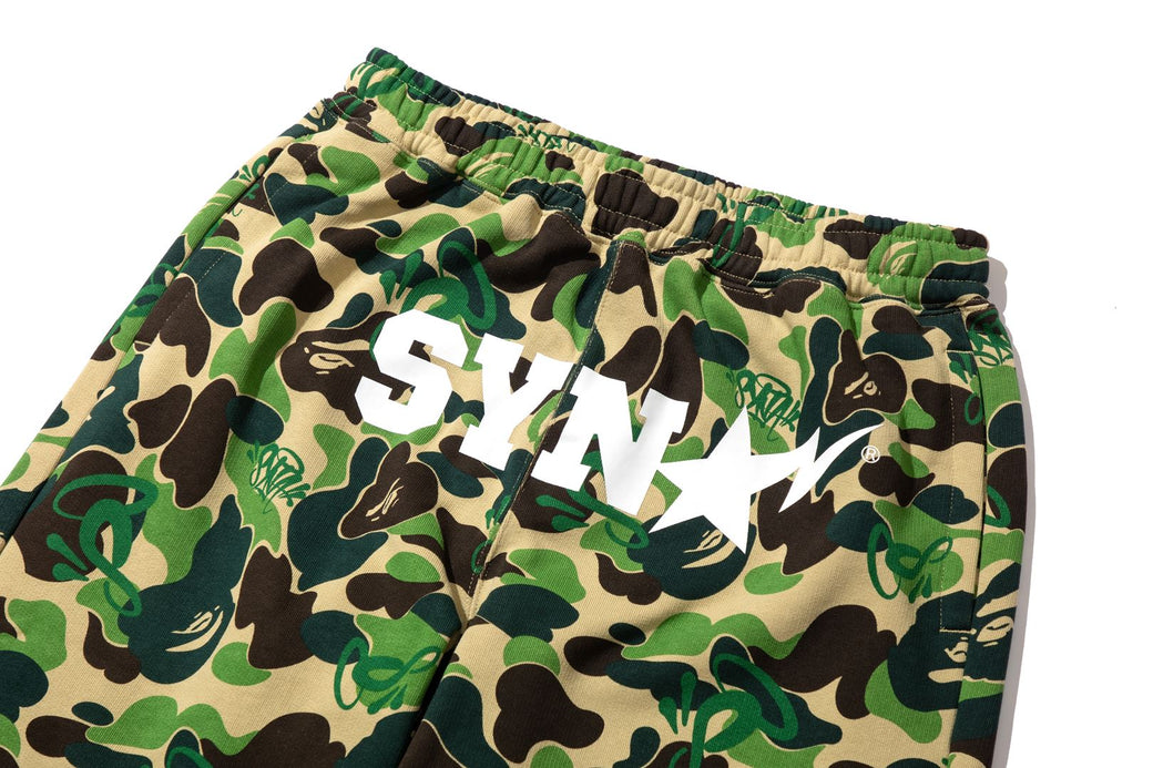 BAPE X SPOTIFY BY CENTRAL CEE 】CAMO RELAXED FIT SWEATPANTS | bape.com