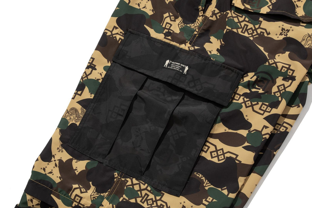 BAPE X CLOT 】CAMO DETACHABLE RELAXED FIT CARGO PANTS | bape.com