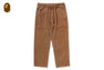 ONE POINT HEAVY WASHED CORDUROY RELAXED FIT EASY PANTS