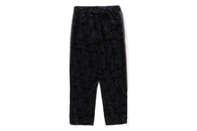 SOLID CAMO VELOUR METAL ONE POINT RELAXED FIT TRACK PANTS