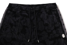 SOLID CAMO VELOUR METAL ONE POINT RELAXED FIT TRACK PANTS