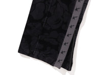 SOLID CAMO VELOUR METAL ONE POINT RELAXED FIT TRACK PANTS