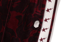 SOLID CAMO VELOUR METAL ONE POINT RELAXED FIT TRACK PANTS