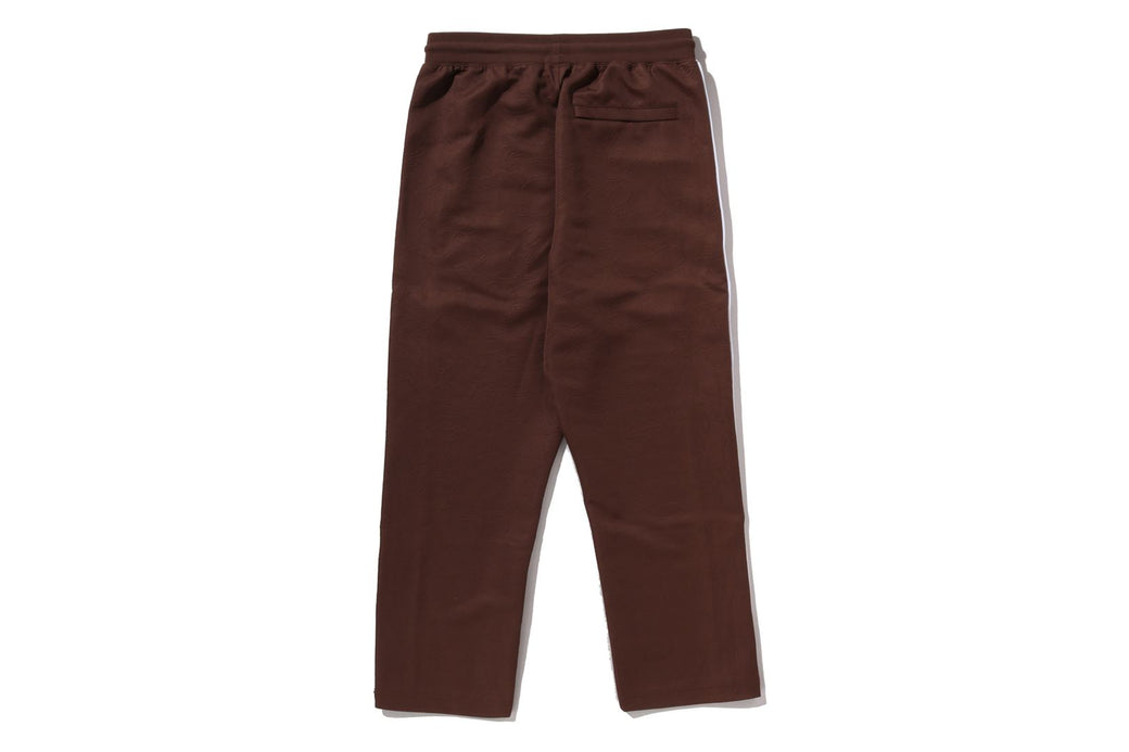 LINE CAMO JACQUARD METAL LOGO RELAXED FIT TRACK SWEAT PANTS