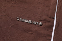 LINE CAMO JACQUARD METAL LOGO RELAXED FIT TRACK SWEAT PANTS