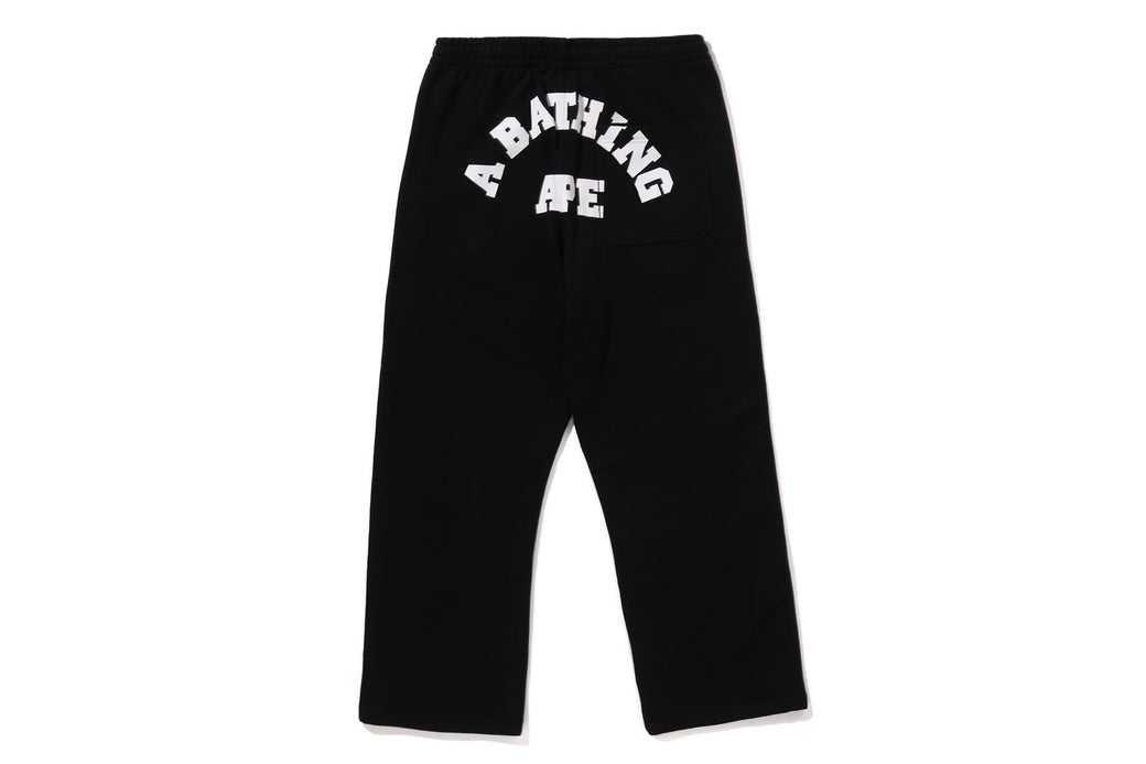 A Bathing Ape シャークデザイン バスケットパンツ 白 L COLLEGE OVERSIZED FIT WIDE LEG SWEAT PANTS | bape.com