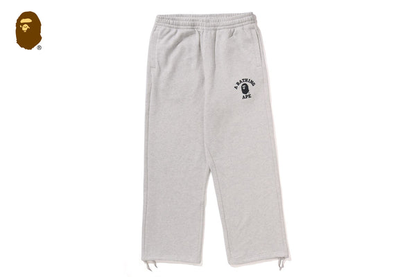 【未開封 L 定価18,700】A BATHING APE SLIM SWEAT PANTS COLLEGE OVERSIZED FIT WIDE LEG SWEAT PANTS | bape.com