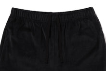 CRYSTAL STONE APE HEAD VELOUR WIDE PANTS