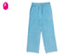 CRYSTAL STONE APE HEAD VELOUR WIDE PANTS