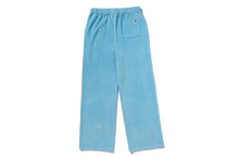 CRYSTAL STONE APE HEAD VELOUR WIDE PANTS