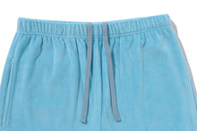 CRYSTAL STONE APE HEAD VELOUR WIDE PANTS