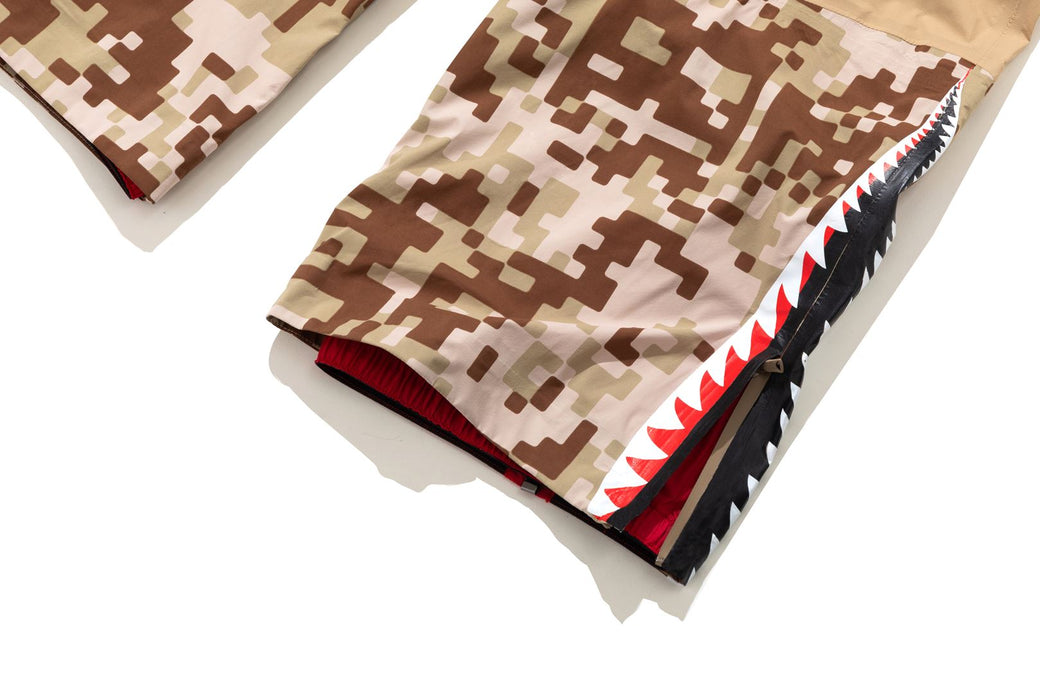 BAPE BY KAZUKI KURAISHI 】UAP CAMO SHARK SNOWBOARD OVERALLS | bape.com