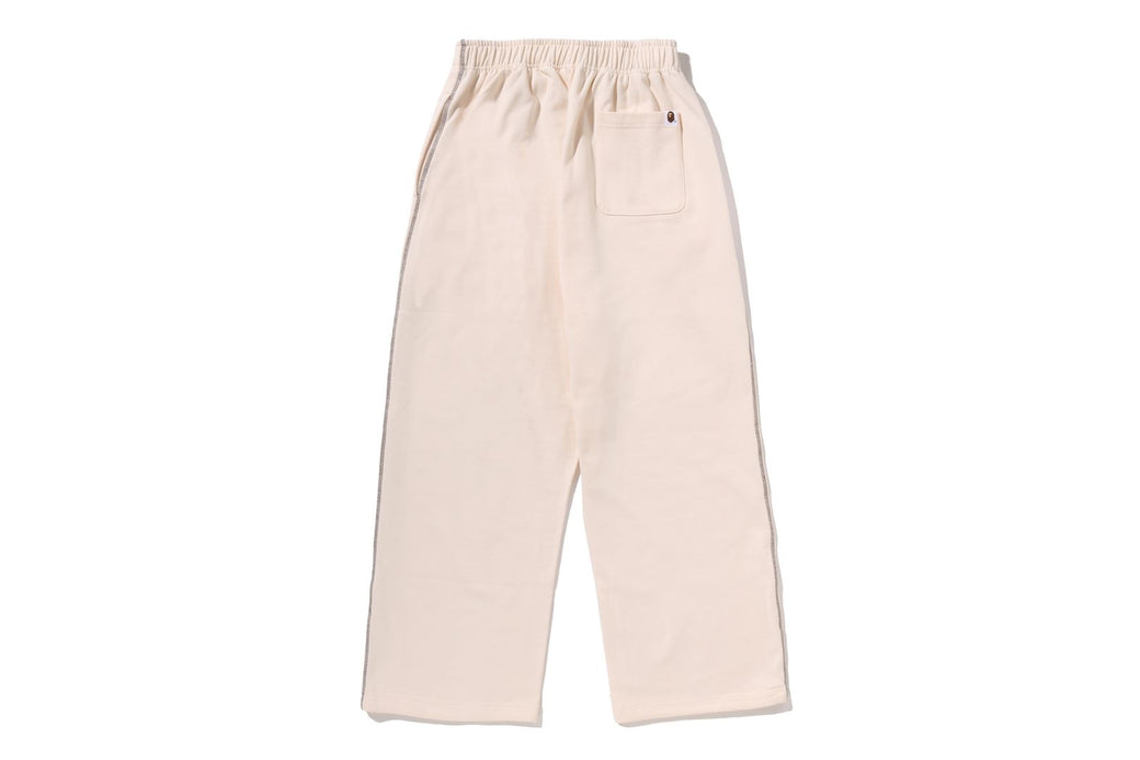 BAPE ホワイト ストレートパンツ A RISING BAPE RELAXED FIT SWEAT PANTS | bape.com