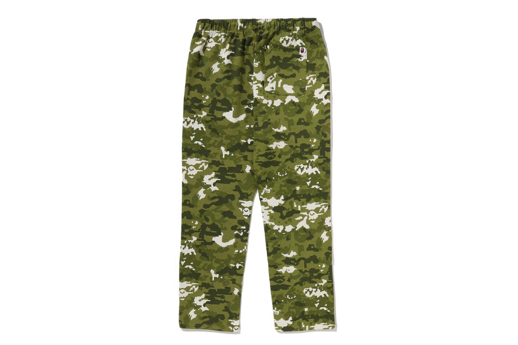 MULTI PIXEL CAMO WIDE LEG SWEAT PANTS | bape.com