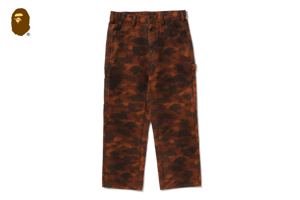 SOLID 1ST CAMO GARMENT DYED RELAXED FIT WORK PANTS | bape.com